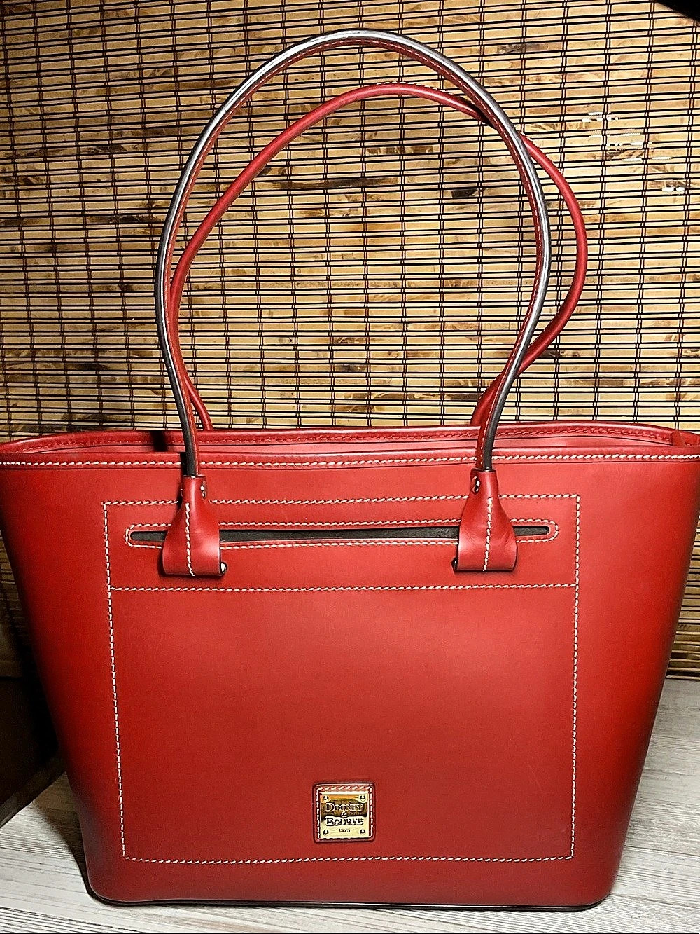 DOONEY and BOURKE Bordeaux Leather Tote Bag